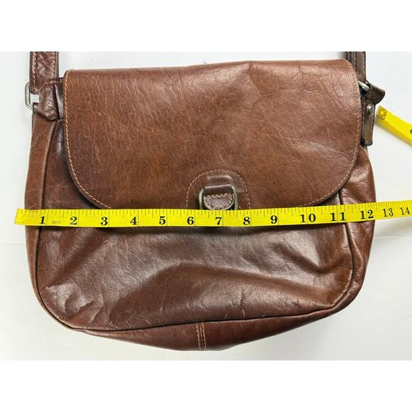 JACK GEORGES Leather Crossbody Bag with Adjustable Strap - Picture 9 of 10